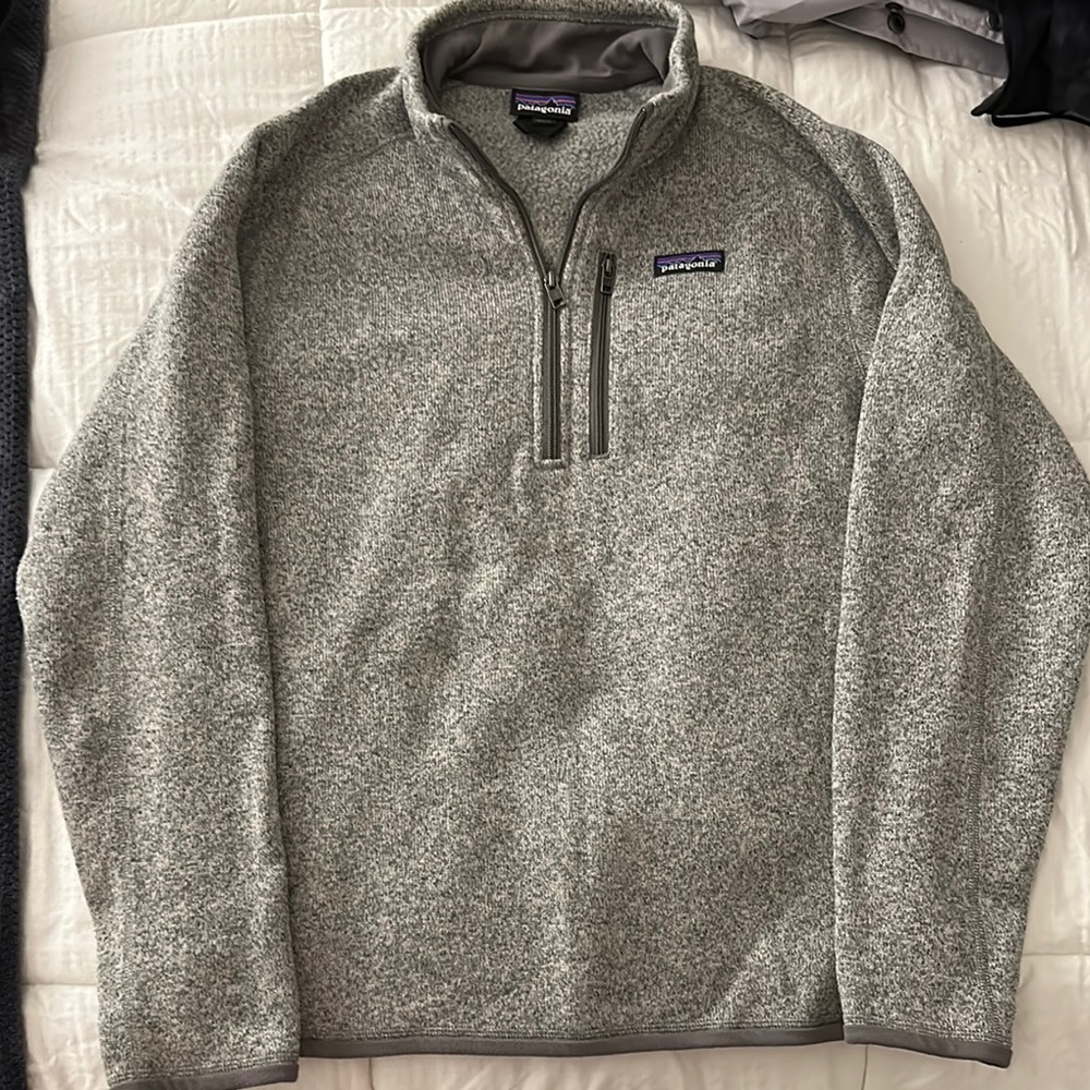 Patagonia Gray Quarter-Zip Pullover